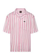 Camp Shirt Tops Shirts Short-sleeved Pink Lee Jeans