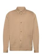 Langley Overshirt Tops Overshirts Beige Les Deux