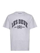 University T-Shirt Tops T-Kortærmet Skjorte Grey Les Deux
