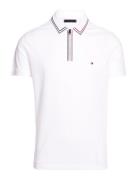 Rwb Zip Placket Tipping Reg Polo Tops Polos Short-sleeved White Tommy ...