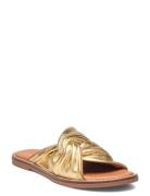 Slipper Flade Sandaler Gold Sofie Schnoor