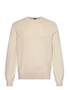 Pratello Tops Knitwear Round Necks Cream BOSS