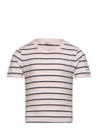 Striped T-Shirt Tops T-Kortærmet Skjorte Pink GANT