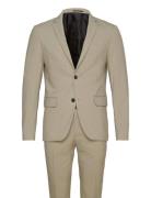 Plain Mens Suit - Normal Lenght Habit Beige Lindbergh