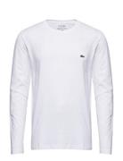 Tee-Shirt&Turtle Neck Tops T-Langærmet Skjorte White Lacoste
