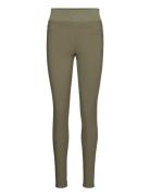 Fqshantal-Pa-Power Bottoms Trousers Slim Fit Trousers Green FREE/QUENT