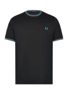 Twin Tipped T-Shirt Designers T-Kortærmet Skjorte Black Fred Perry