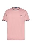 Twin Tipped T-Shirt Designers T-Kortærmet Skjorte Pink Fred Perry