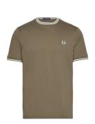 Twin Tipped T-Shirt Designers T-Kortærmet Skjorte Green Fred Perry