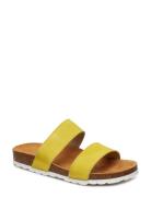 Biabetricia Twin Strap Sandal Flade Sandaler Yellow Bianco