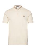 Bomber Collar Polo Tops Polos Short-sleeved Beige Fred Perry