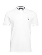 Bomber Collar Polo Tops Polos Short-sleeved White Fred Perry