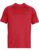 Ua Tech 2.0 Ss Tee Sport T-Kortærmet Skjorte Red Under Armour