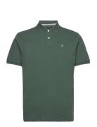 Slim Fit Logo Tops Polos Short-sleeved Green Hackett London