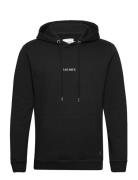 Lens Hoodie Tops Sweatshirts & Hoodies Hoodies Black Les Deux