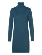 U6801, Milasz Rollneck Dress Knælang Kjole Blue Saint Tropez