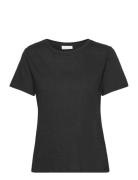 Almaiw Tshirt Tops T-shirts & Tops Short-sleeved Black InWear