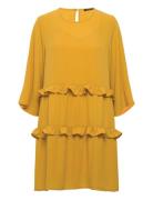 Ellora Kristelle Dress Bz Kort Kjole Yellow Bruuns Bazaar