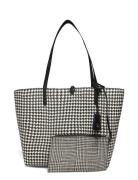 Faux-Leather Reversible Tote Bag Shopper Taske Black Lauren Ralph Laur...