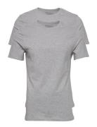 2-Pack Crew Neck Tops T-Kortærmet Skjorte Grey Bread & Boxers