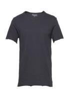 Crew-Neck Relaxed T-Shirt Tops T-Kortærmet Skjorte Navy Bread & Boxers