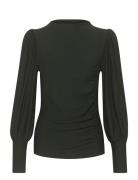 Rifagz Puff Blouse Noos Tops Blouses Long-sleeved Black Gestuz