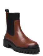 Boots - Flat Shoes Chelsea Boots Brown ANGULUS