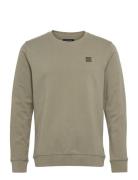 Basic Organic Crew Tops Sweatshirts & Hoodies Sweatshirts Grey Clean C...