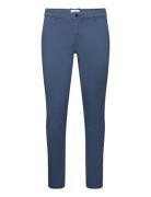 Superflex Chino Pants Bottoms Trousers Chinos Blue Lindbergh