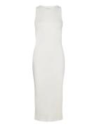 Vmlavender Sl O-Neck Calf Dress Vma Noos Knælang Kjole Cream Vero Moda