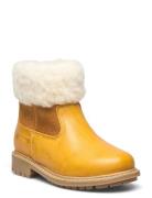 Timian Wool Top Boot Vinterstøvler Pull On Yellow Wheat