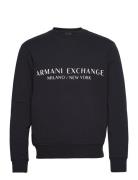 Tops Tops Sweatshirts & Hoodies Sweatshirts Navy Armani Exchange