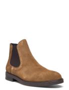 Slhblake Suede Chelsea Boot Noos Støvlet Chelsea Boot Brown Selected H...