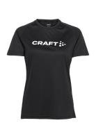 Core Essence Logo Tee W Sport T-shirts & Tops Short-sleeved Black Craf...