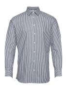 Slhslimethan Shirt Ls Classic Noos Tops Shirts Business Blue Selected ...