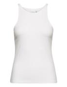 Viathalia New Strap Top - Noos Tops T-shirts & Tops Sleeveless White V...