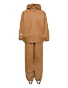 Rainwear Set Lining -Recycle Outerwear Rainwear Rainwear Sets Brown Ce...