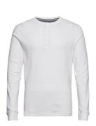 Solid Gradad W Contrast Fabric L/S Tops T-Langærmet Skjorte White Lind...