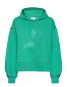 Icon Relaxed Icon Hoody Tops Sweatshirts & Hoodies Hoodies Green Tommy...