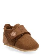 Marlin Felt Home Shoe Slippers Hjemmesko Brown Wheat