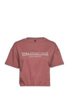 W. Elastic T-Shirt Tops T-shirts & Tops Short-sleeved Pink Svea