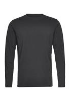 G/D Brand Carrier Tee L/S Tops T-Langærmet Skjorte Black Shine Origina...