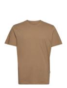 Slhaspen Ss O-Neck Tee Noos Tops T-Kortærmet Skjorte Brown Selected Ho...