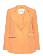 Yasbluris Ls Blazer Noos Blazers Single Breasted Blazers Orange YAS