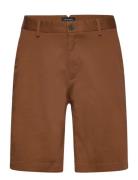 Milano Twill Shorts Bottoms Shorts Chinos Shorts Brown Clean Cut Copen...