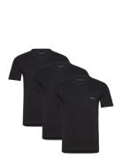 T-Shirt Rn Triplet P Designers T-Kortærmet Skjorte Black HUGO