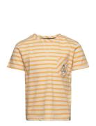 Steven T-Shirt Tops T-Kortærmet Skjorte Yellow Ebbe Kids