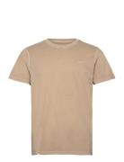Sunfaded Ss T-Shirt Tops T-Kortærmet Skjorte Beige GANT