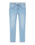Nkmsilas Xslim Jeans 2002-Tx Noos Bottoms Jeans Skinny Jeans Blue Name...