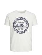 Jjejeans Tee Ss O-Neck Noos 23/24 Tops T-Kortærmet Skjorte White Jack ...